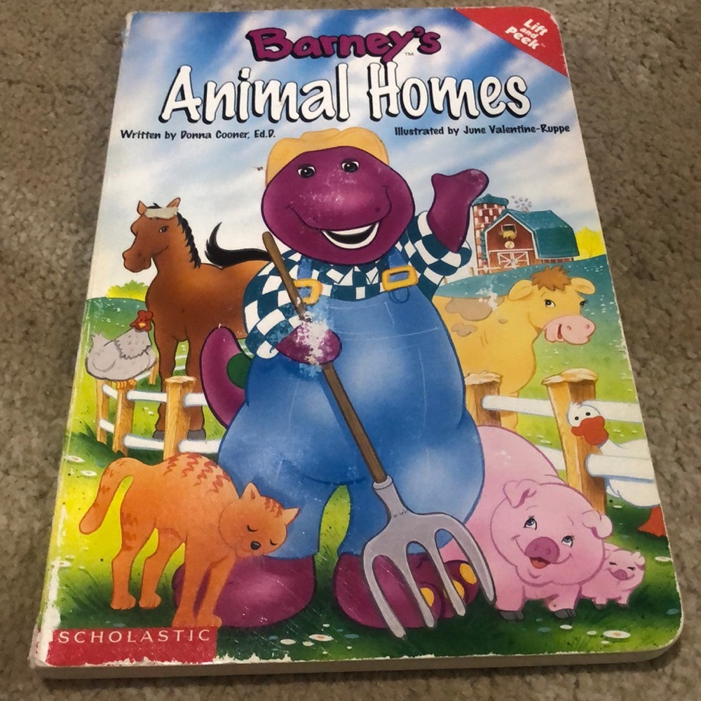 Vintage Barney board book